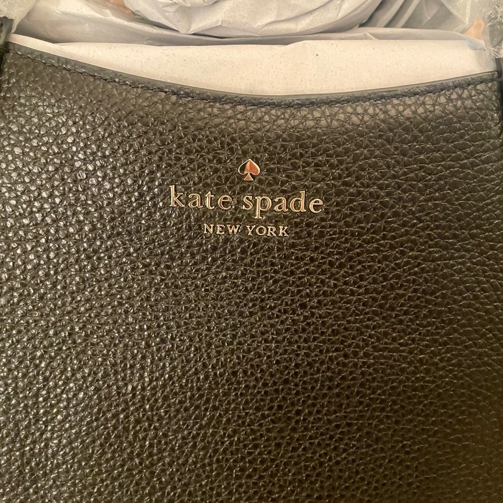 Kate Spade Large Dumpling Satchel. Black Pebbled Leather. NWT. Classic! - Picture 3 of 10